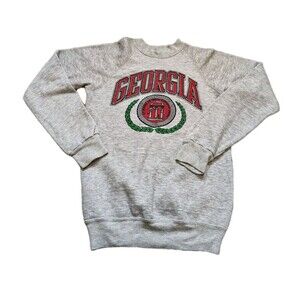 Vintage UGA Georgia Bulldogs Crewneck Sweatshirt Size S 90s Retro Collegiate